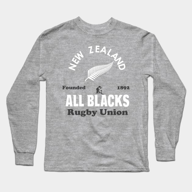 Skulls Rugby New Zealand Rugby Long Sleeve T-Shirt by SkullsRugby